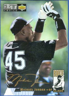 Michael Jordan - 1994 Collector's Choice - 5x7 BASEBALL ROOKIE card Baseball cards value