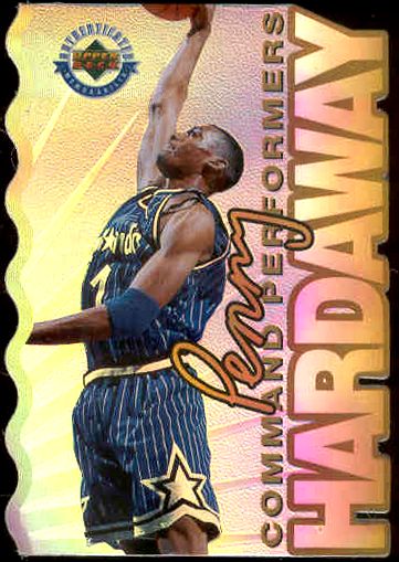 Penny Hardaway - Command Performers REFRACTOR 3x5 Jumbo w/Michael Jordan Baseball cards value