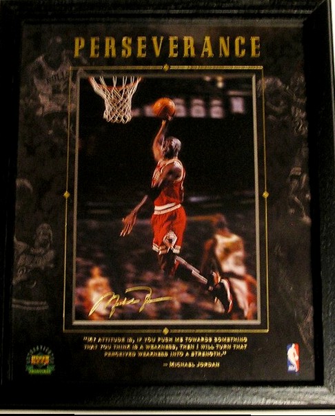 Michael Jordan - 1997 Upper Deck 'PRESEVERANCE' Jumbo COMMEMORATIVE Baseball cards value
