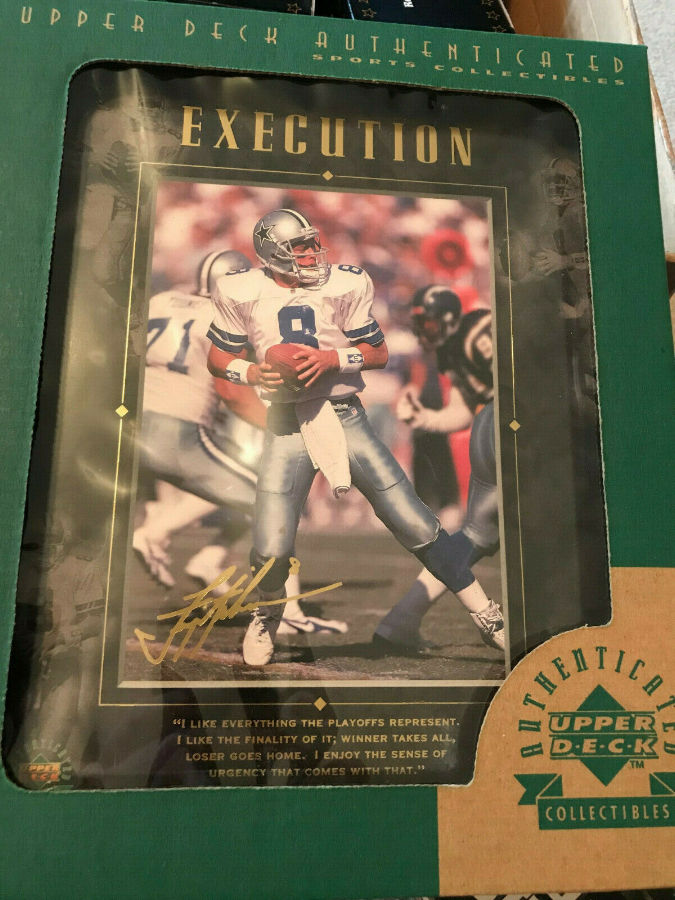 Troy Aikman - 1997 Upper Deck 'EXECUTION' Jumbo COMMEMORATIVE Baseball cards value