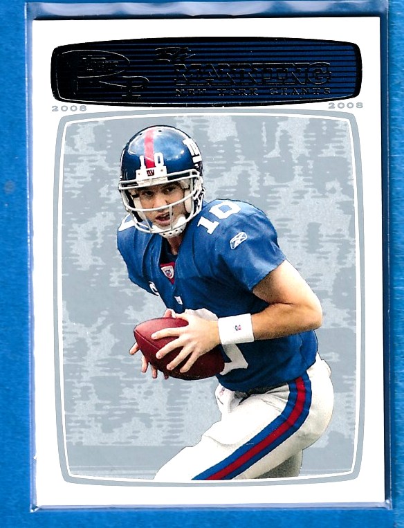 Eli Manning - 2008 Topps Rookie Progressions #59 PLATINUM [#/99] Football cards value