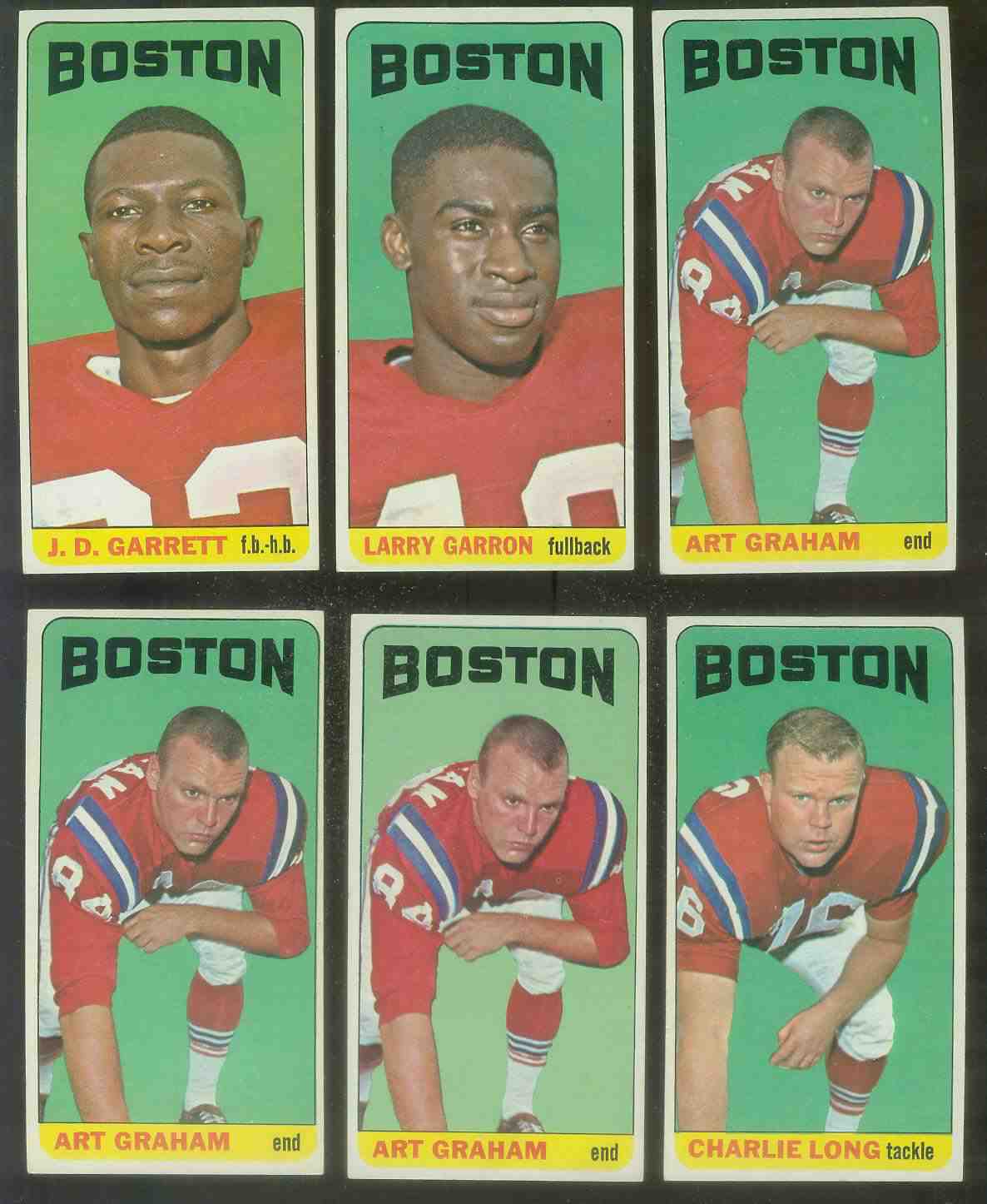 1965 Topps FB # 13 Charles Long (Boston Patriots) Football cards value
