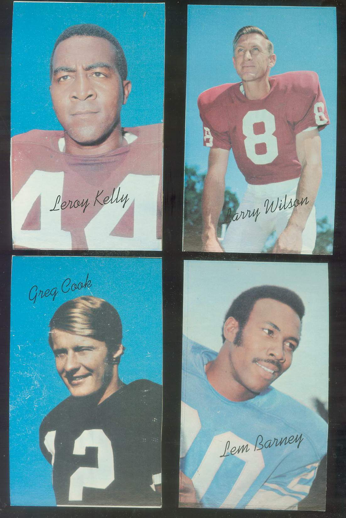 1970 Topps Supers PROOF FB #12 Lem Barney (Lions) Football cards value