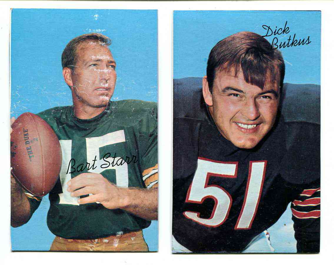 1970 Topps Supers PROOF FB # 3 Bart Starr (Packers) Football cards value
