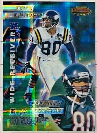  1996 Bowman's Best Mirror Images #8 Keyshawn Johnson ATOMIC REFRACTOR Football cards value