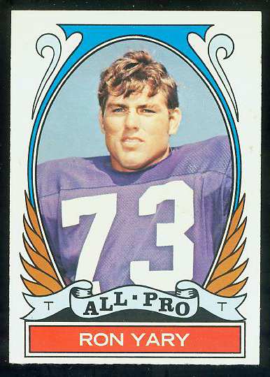 1972 Topps FB #265 Ron Yary VERY SCARCE SHORT PRINT (Vikings) Football cards value