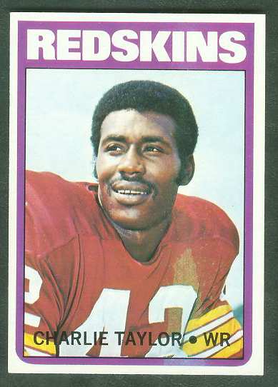 1972 Topps FB #334 Charley Taylor VERY SCARCE SHORT PRINT (Redskins) Football cards value