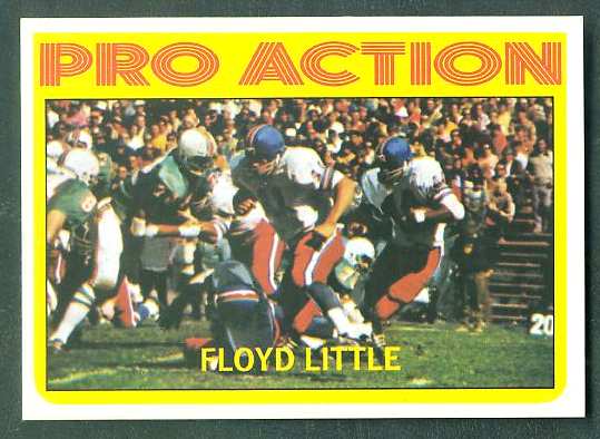 1972 Topps FB #339 Floyd Little IA VERY SCARE SHORT PRINT (Chiefs) Football cards value