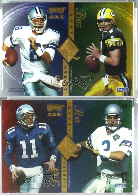 Brett Favre - 1995 Absolute Quad Series #Q2 w/Troy Aikman Baseball cards value