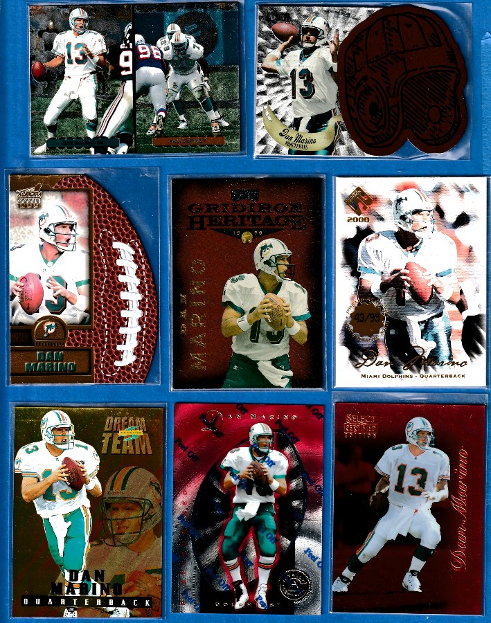 Dan Marino - 1996 Upper Deck Helmet Card #AE3 SILVER w/Billy Milner Baseball cards value