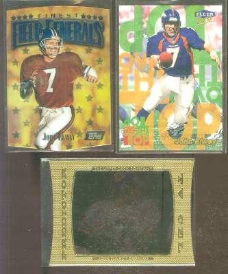 John Elway - 1997 Finest GOLD EMBOSSED #170 Baseball cards value