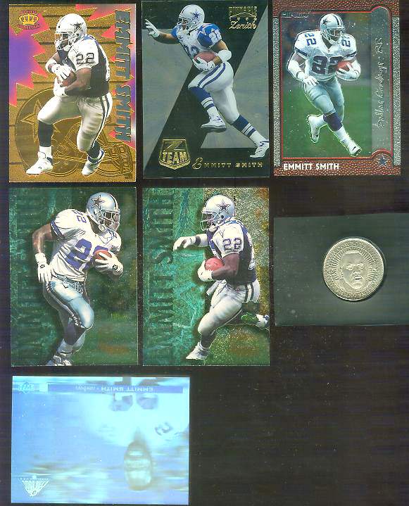 Emmitt Smith - 1997 Pinnacle Mint Coins SILVER #10 ARTIST'S PROOF Baseball cards value