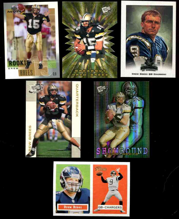 Drew Brees - 2001 Press Pass 'Breakout' #B1 Football cards value