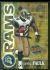  #10 Marshall Faulk - 2001 Topps Finest JUMBO Super Bowl XXXV card (Rams)