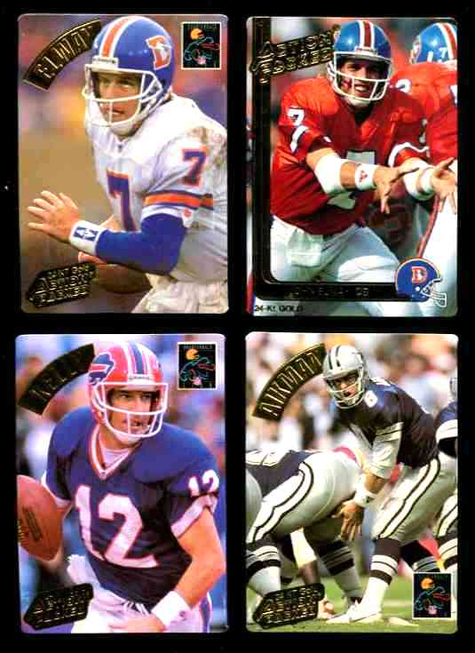 John Elway - 1991 Action Packed 24kt GOLD #14G Baseball cards value