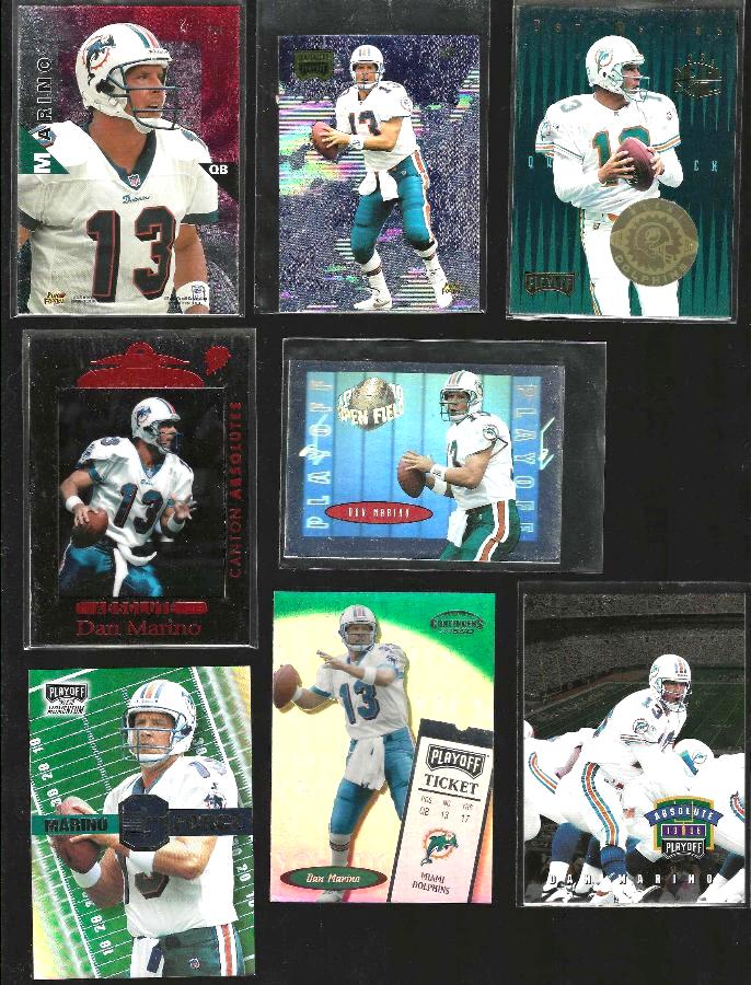 Dan Marino - 1996 Playoff Contenders Open Field Foil #13 Baseball cards value