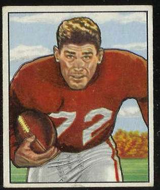 1950 Bowman FB #143 Norm Standlee (49ers) Football cards value