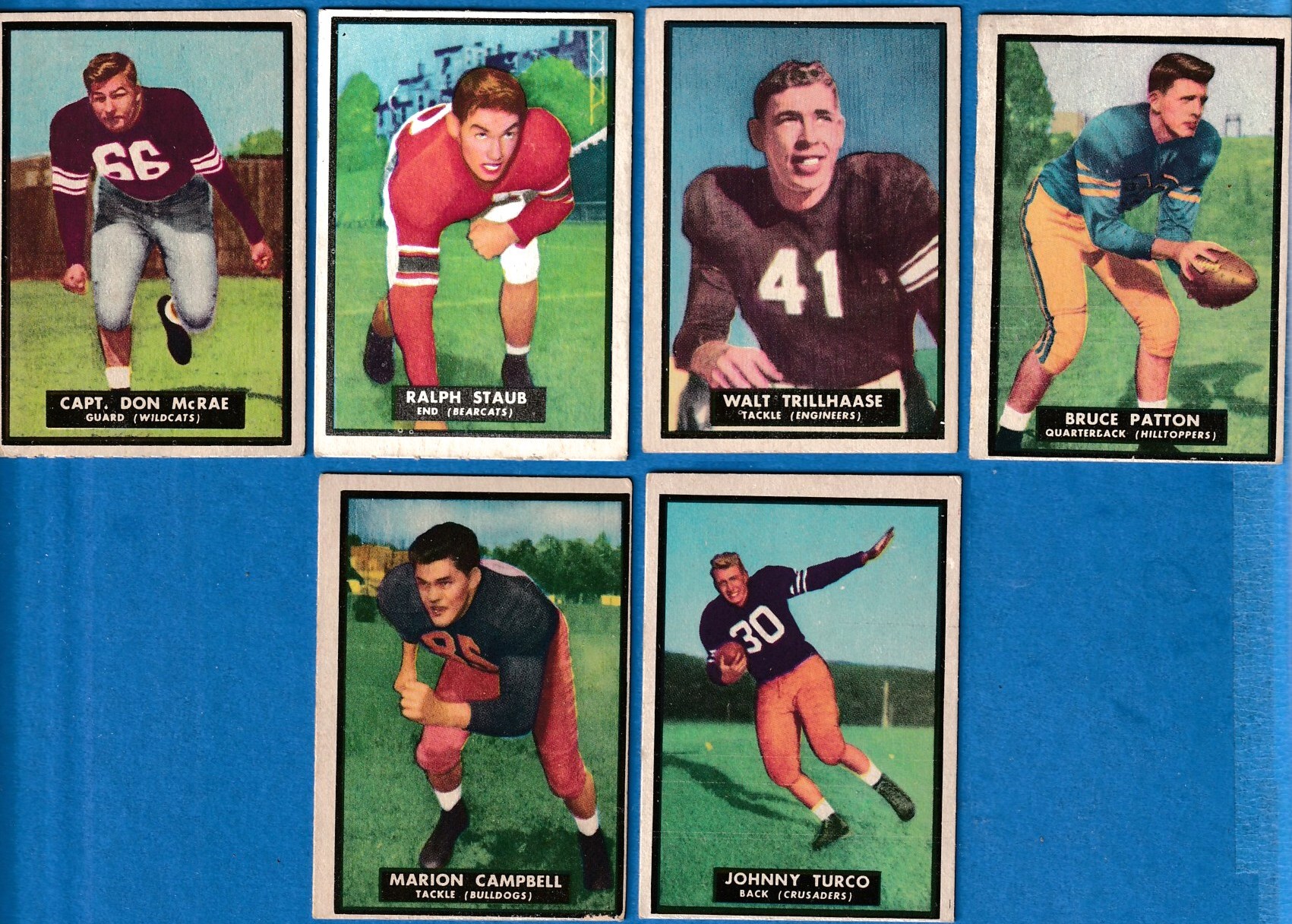 1951 Topps Magic FB #39 Ralph Staub (Bearcats) Football cards value