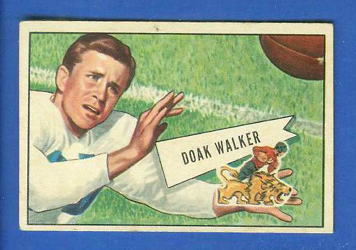 1952 Bowman Small FB #  3 Doak Walker (Lions) Football cards value