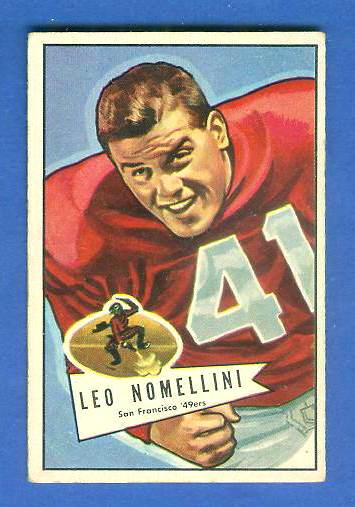 1952 Bowman Small FB #125 Leo Nomellini [#x] (49ers) Football cards value