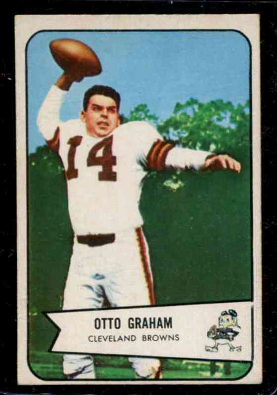 1954 Bowman FB # 40 Otto Graham [#] (Browns) Football cards value