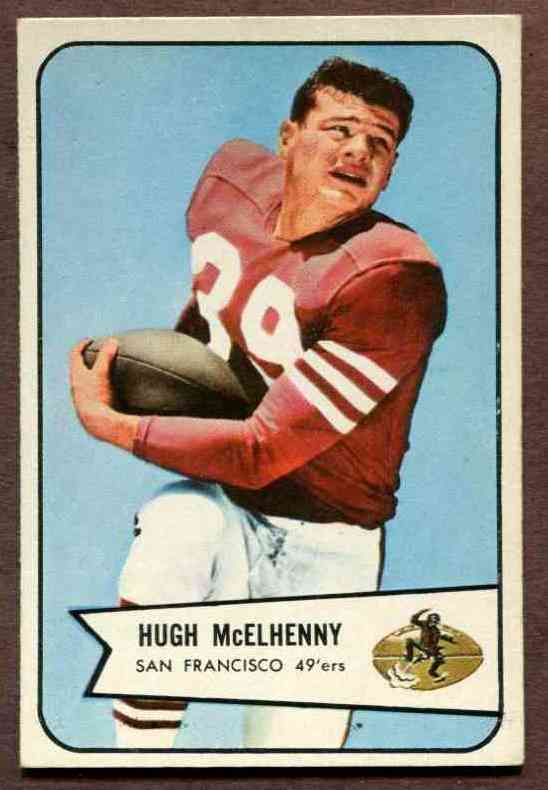1954 Bowman FB # 54 Hugh McElhenny (49ers) Football cards value