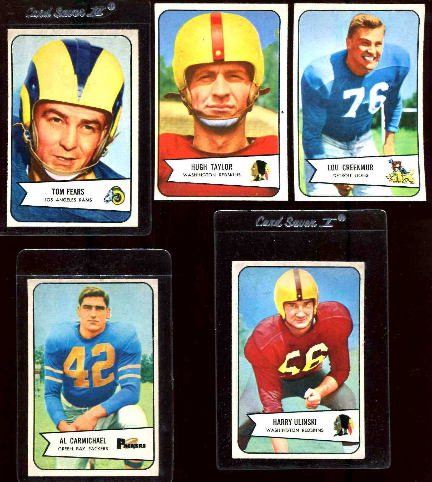 1954 Bowman FB # 85 Lou Creekmur SHORT PRINT [#] (Lions) Football cards value