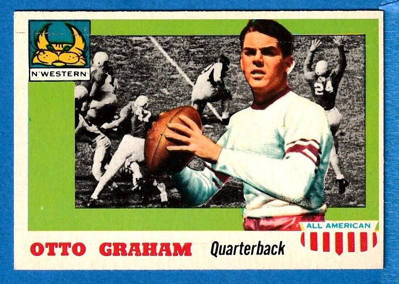 1955 Topps ALL-AMERICAN FB # 12 Otto Graham [#] (Northwestern) Football cards value