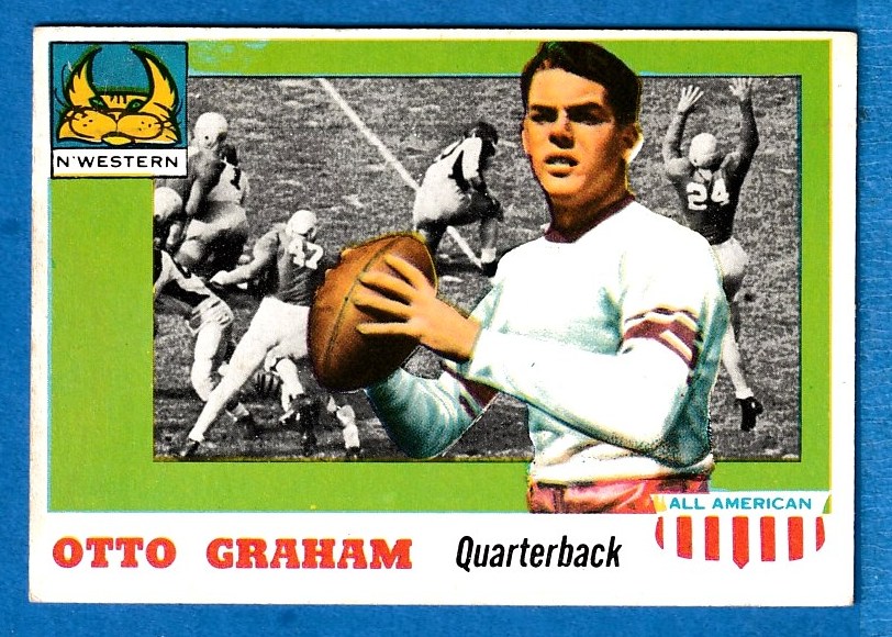 1955 Topps ALL-AMERICAN FB # 12 Otto Graham [#] (Northwestern) Football cards value
