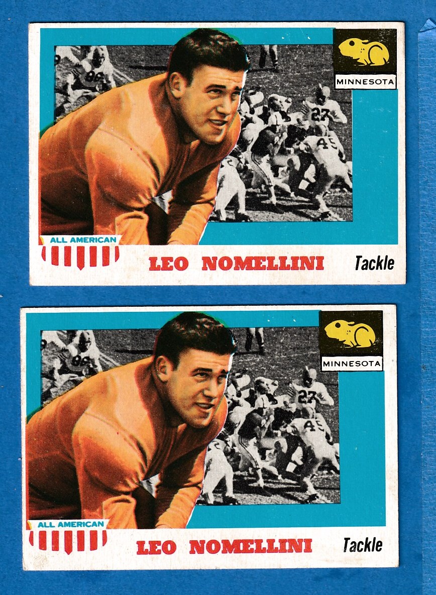 1955 Topps ALL-AMERICAN FB # 29 Leo Nomellini SHORT PRINT (Minnesota/49ers) Football cards value