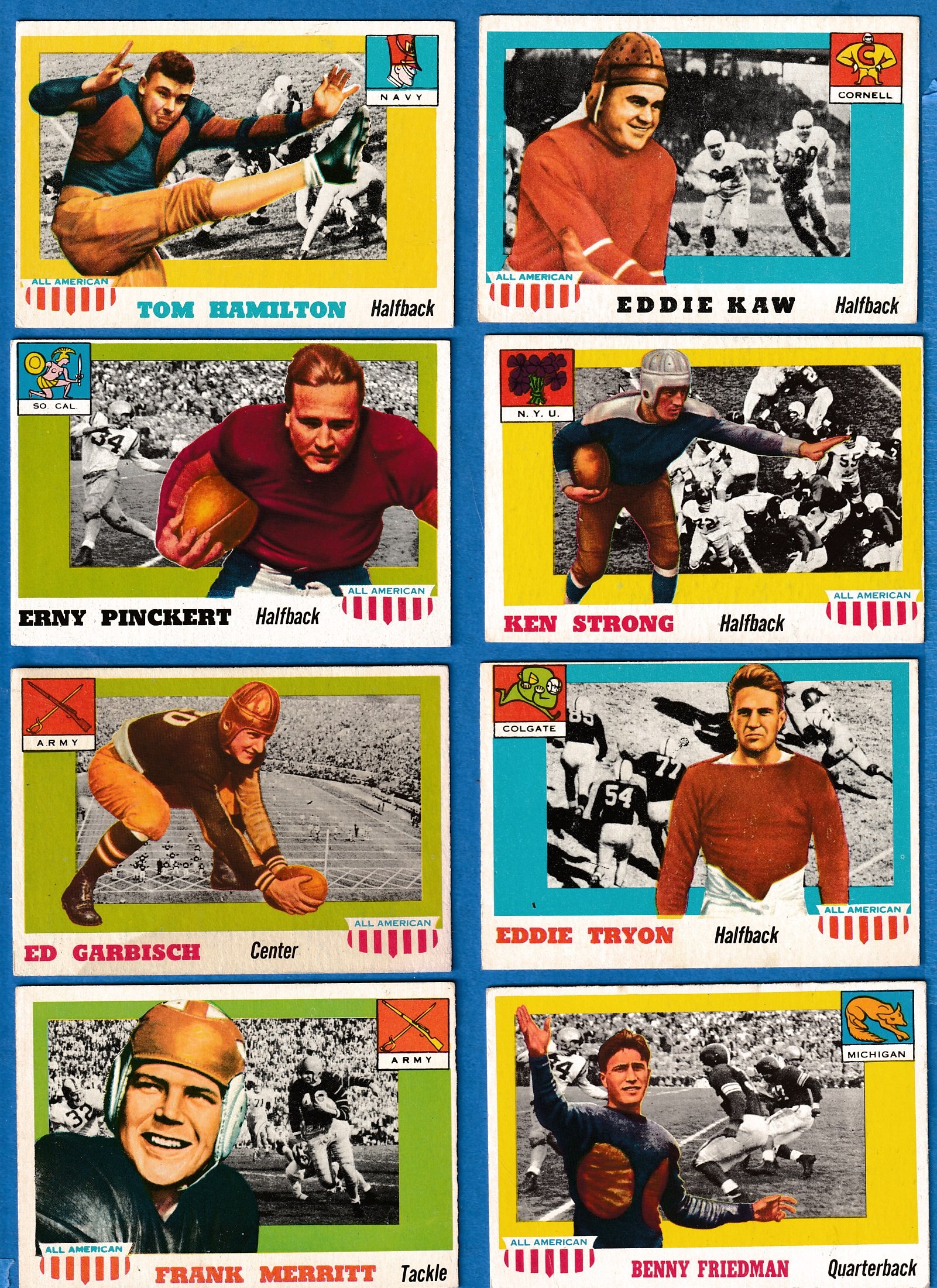 1955 Topps ALL-AMERICAN FB # 24 Ken Strong (N.Y.U.) Football cards value