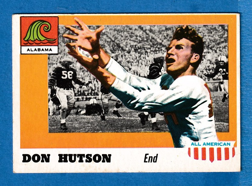 1955 Topps ALL-AMERICAN FB # 97 Don Hutson ROOKIE SHORT PRINT (Alabama) Football cards value