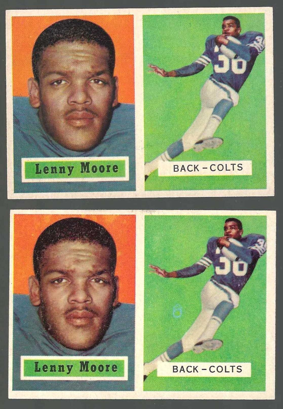 1957 Topps FB #128 Lenny Moore [#] (Colts) Football cards value