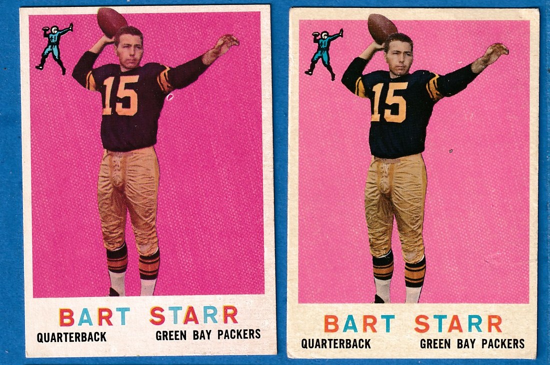 1959 Topps FB # 23 Bart Starr [#j] (Packers) Football cards value