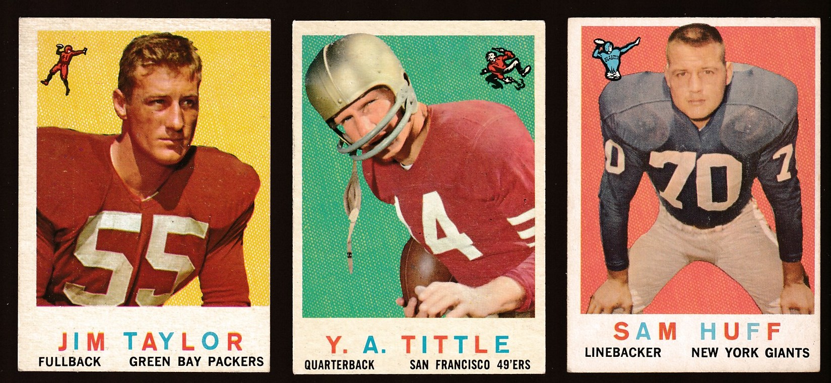 1959 Topps FB # 51 Sam Huff ROOKIE [#j] (NY Giants) Football cards value