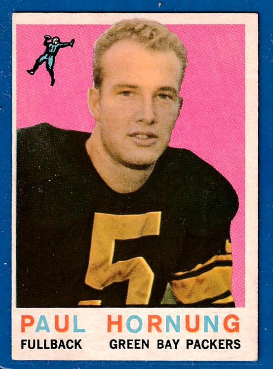 1959 Topps FB # 82 Paul Hornung (Packers) Football cards value