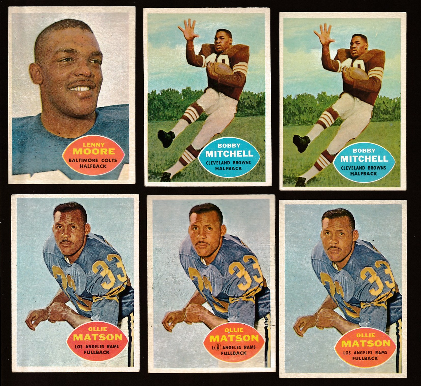 1960 Topps FB # 63 Ollie Matson [#] (Rams) Football cards value