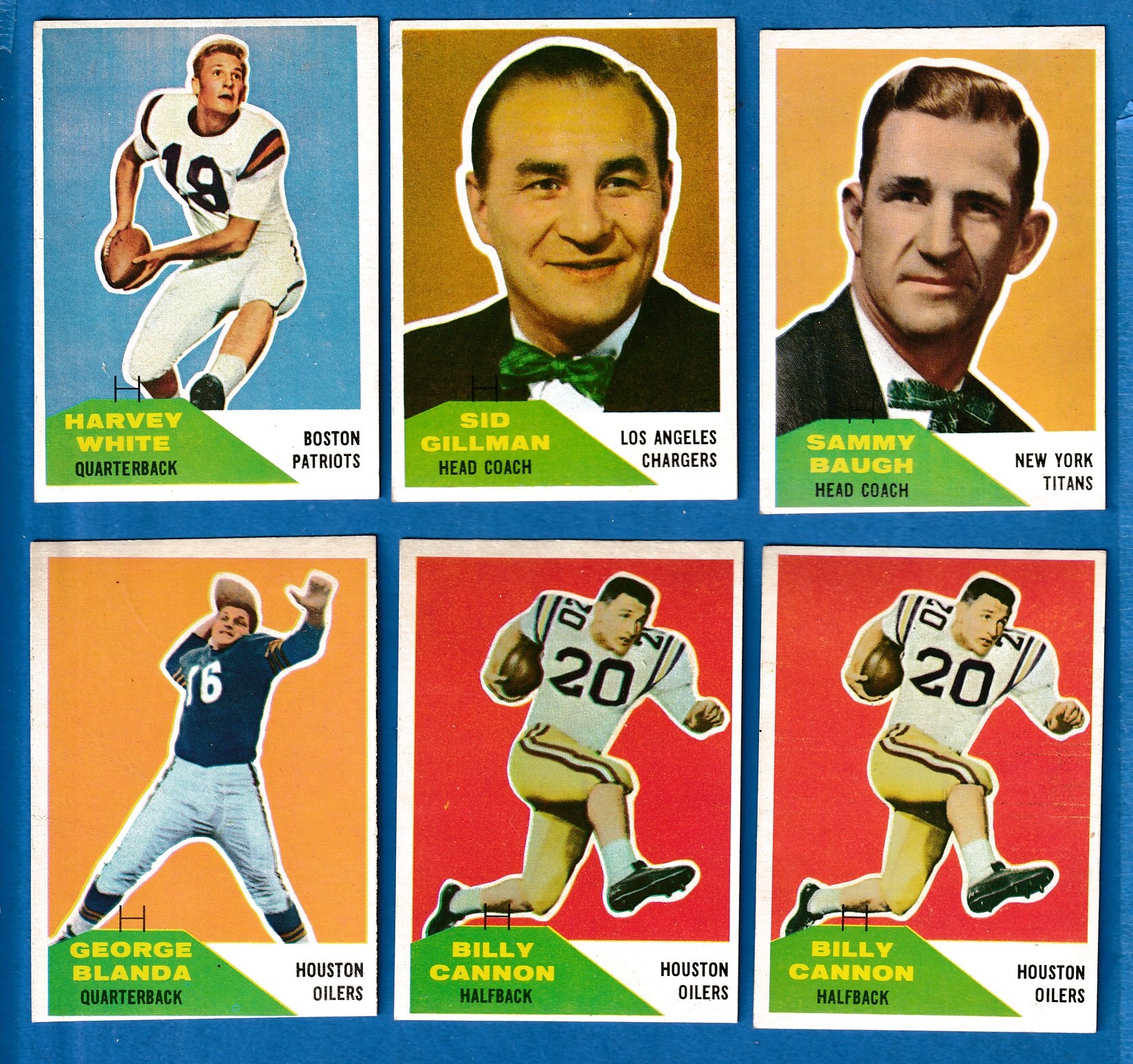 1960 Fleer FB # 58 George Blanda [#] (Oilers) Football cards value