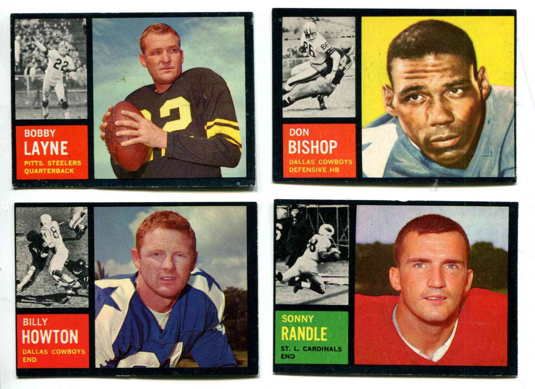 1962 Topps FB #127 Bobby Layne [#] (Steelers) Football cards value