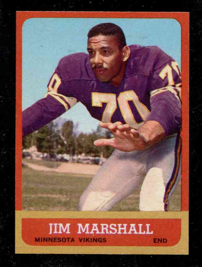 1963 Topps FB #107 Jim Marshall ROOKIE [#] (Vikings) Football cards value