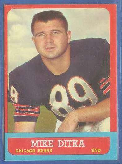 1963 Topps FB # 62 Mike Ditka [#] (Bears) Football cards value