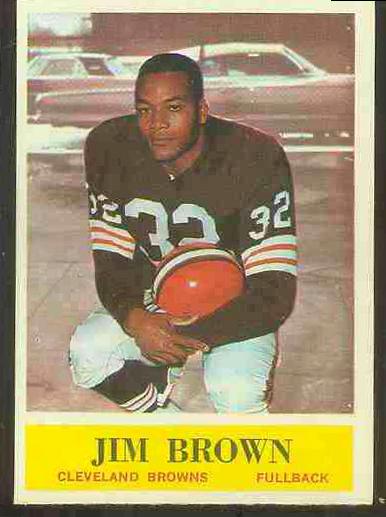 1964 Philadelphia FB # 30 Jim Brown (Browns) Football cards value