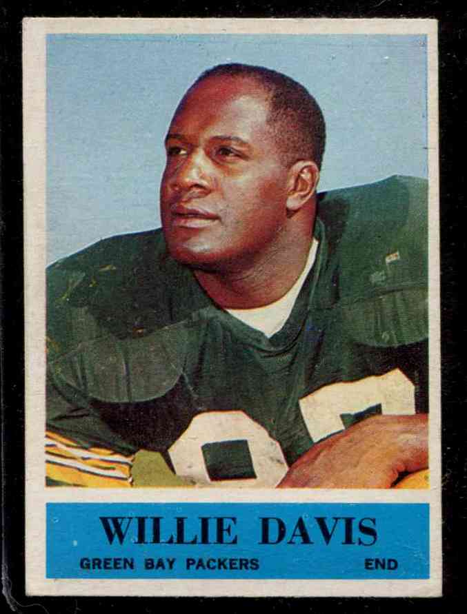1964 Philadelphia FB # 72 Willie Davis ROOKIE (Packers) Football cards value