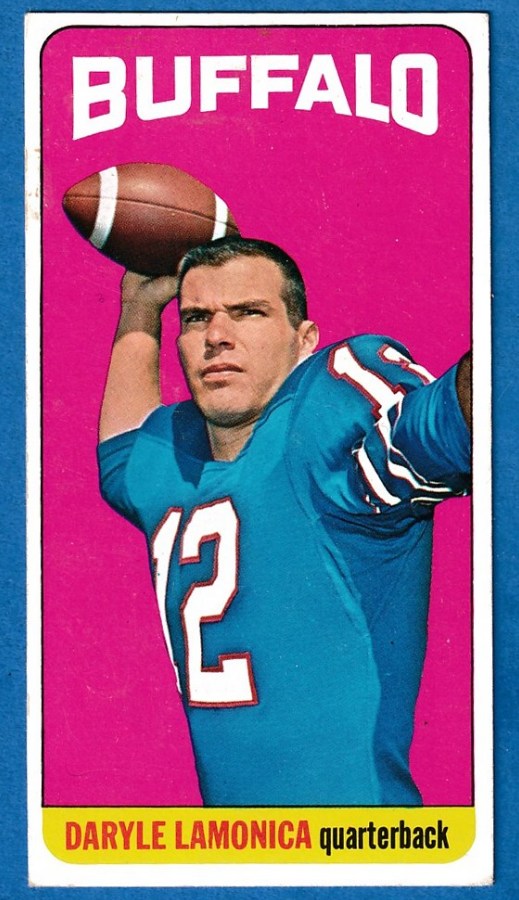1965 Topps FB # 36 Daryle Lamonica SHORT PRINT [#] (Buffalo Bills) Football cards value
