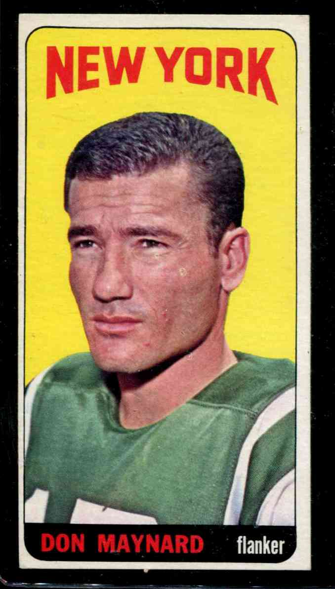 1965 Topps FB #121 Don Maynard [#] (New York Jets) Football cards value