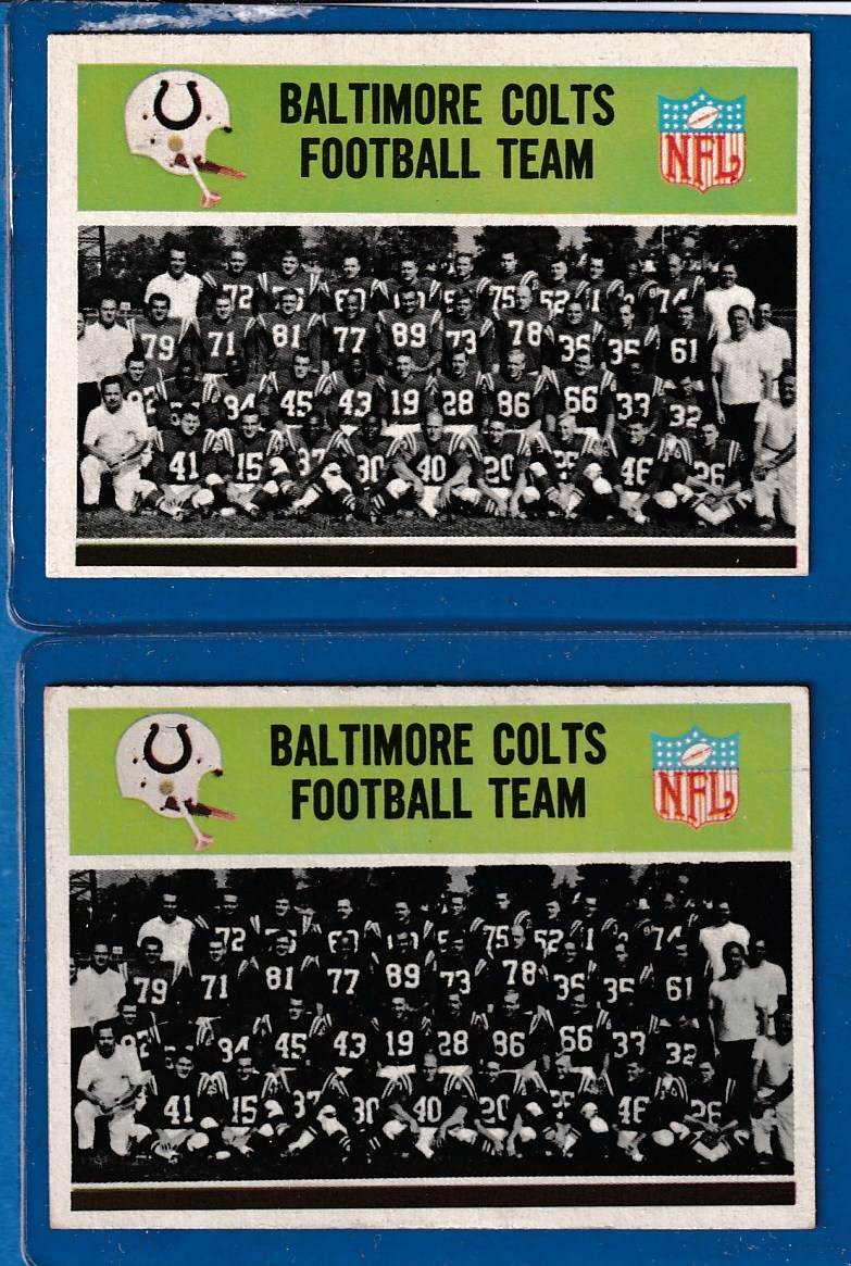 1965 Philadelphia FB #  1 Baltimore Colts Team card Football cards value
