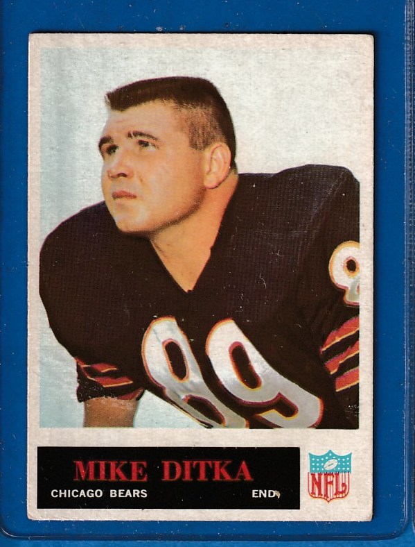 1965 Philadelphia FB # 19 Mike Ditka [#b] (Bears) Football cards value