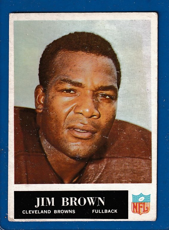 1965 Philadelphia FB # 31 Jim Brown [#a] (Browns) Football cards value