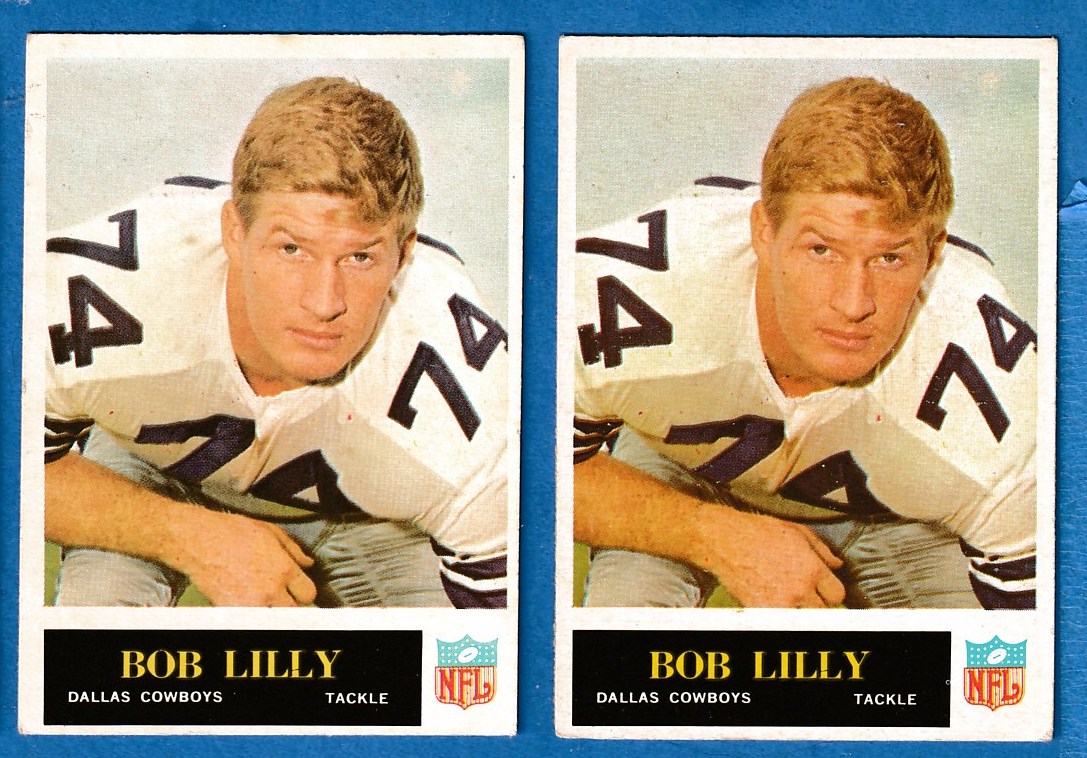 1965 Philadelphia FB # 47 Bob Lilly [#a] (Cowboys) Football cards value