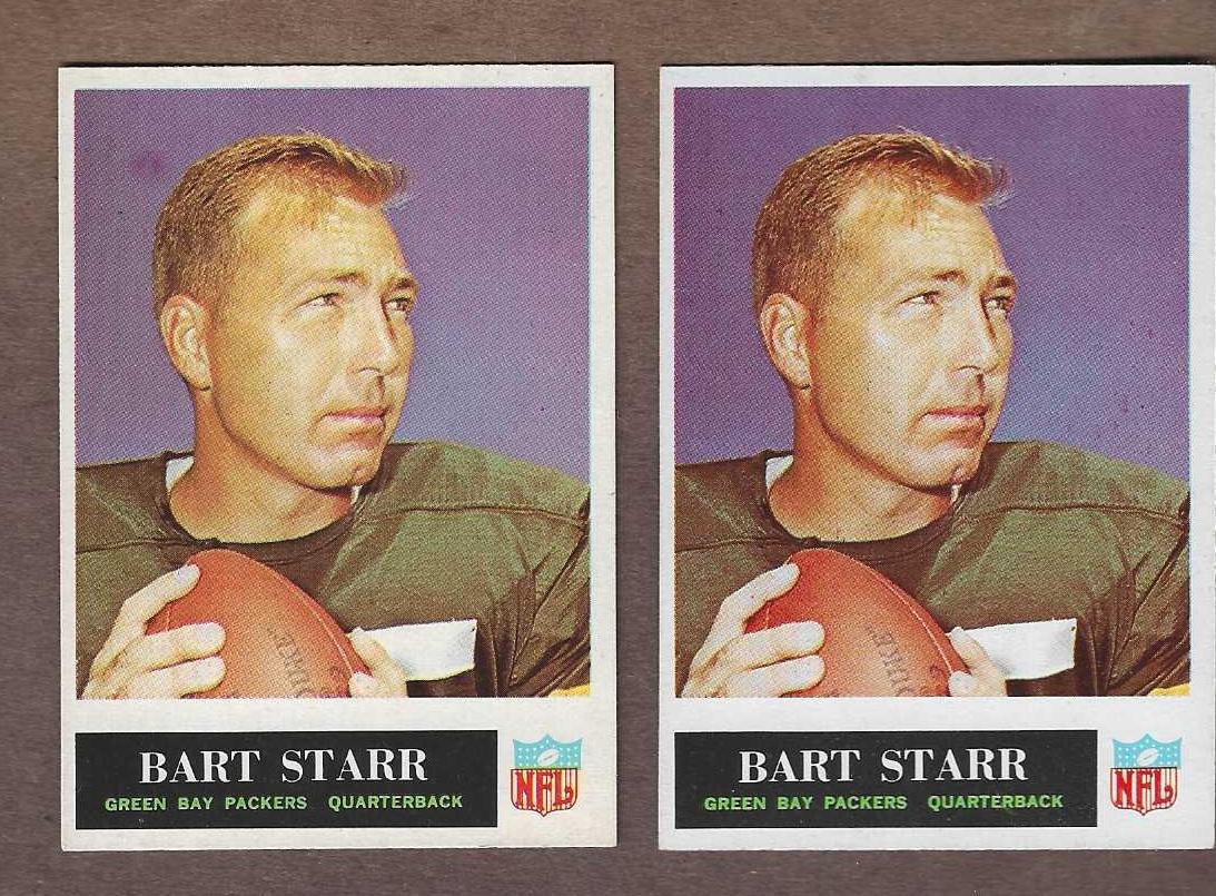 1965 Philadelphia FB # 81 Bart Starr [#] (Packers) Football cards value